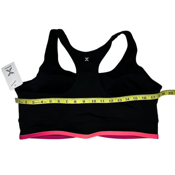 Xersion Women's Black Pink Light Support Longline Sports Bra Size XL XXL - Picture 11 of 13